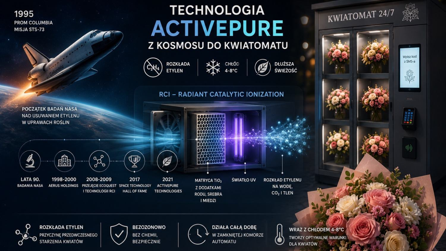 Technologia z badań NASA w kwiatomacie: ActivePure i RCI