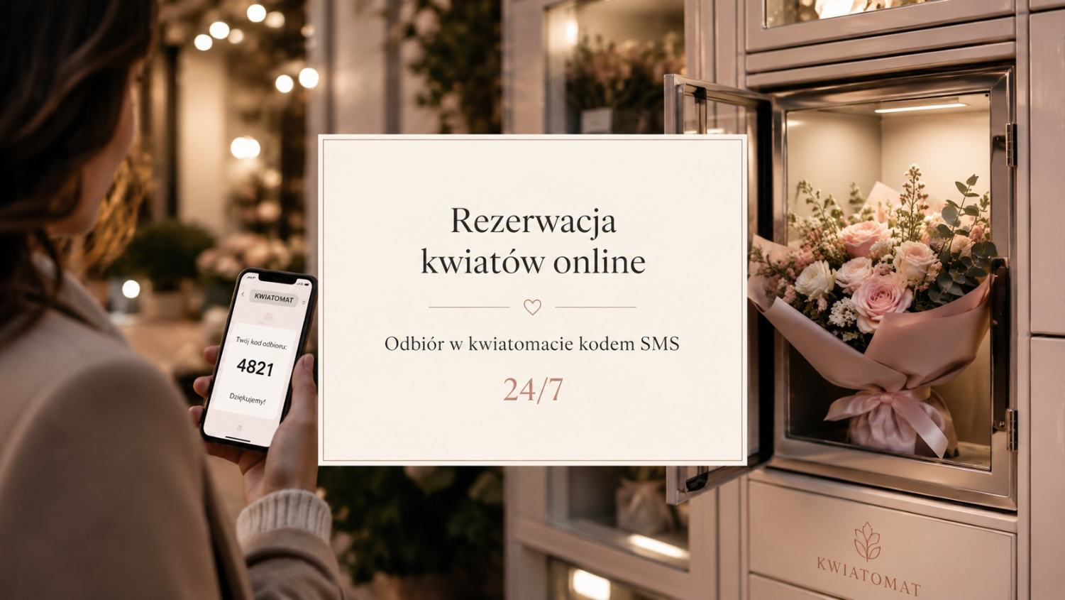 Rezerwacja kwiatów online z odbiorem w kwiatomacie