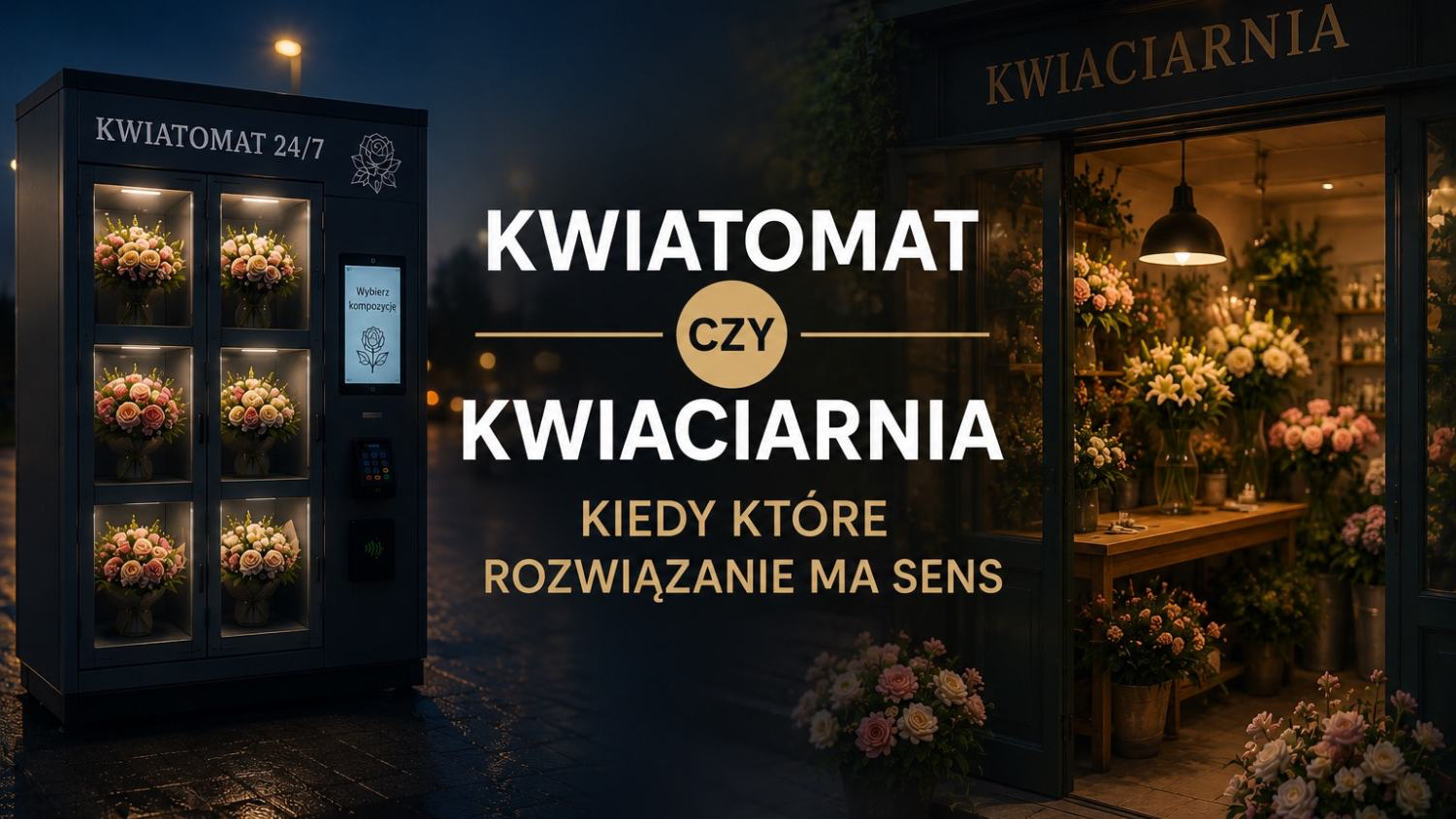 Kwiatomat czy kwiaciarnia: kiedy co wybrać