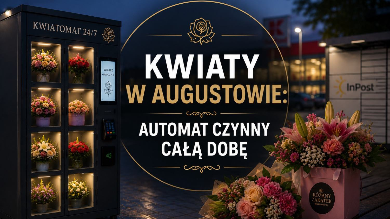 Kwiaty w Augustowie 24h: automat Wojska Polskiego 50