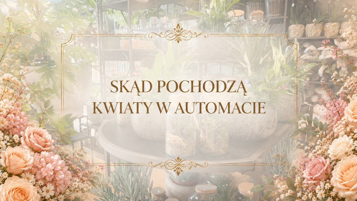 Skąd pochodzą kwiaty w kwiatomacie: droga do półki
