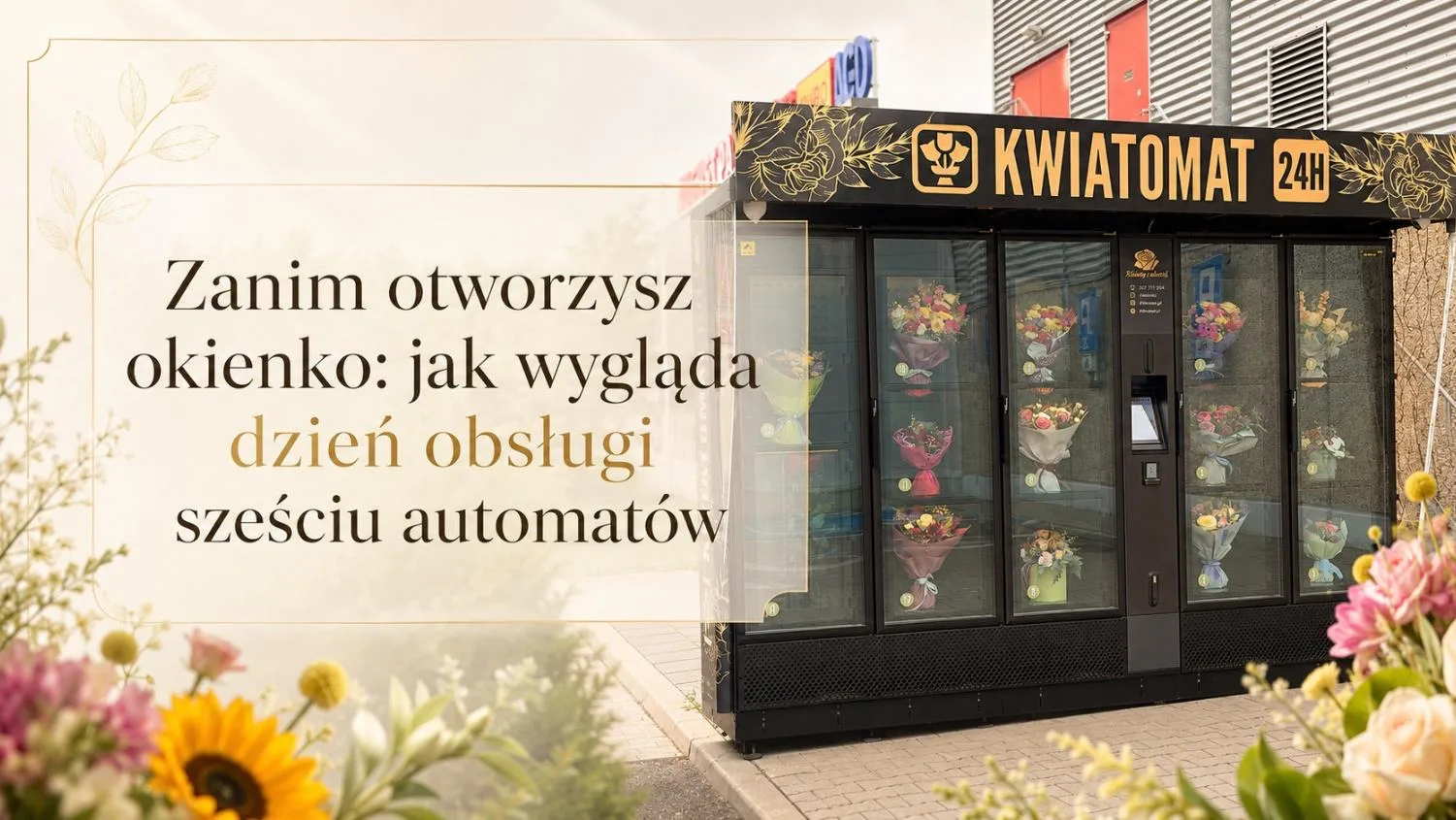 Jak wygląda dzień obsługi sześciu kwiatomatów