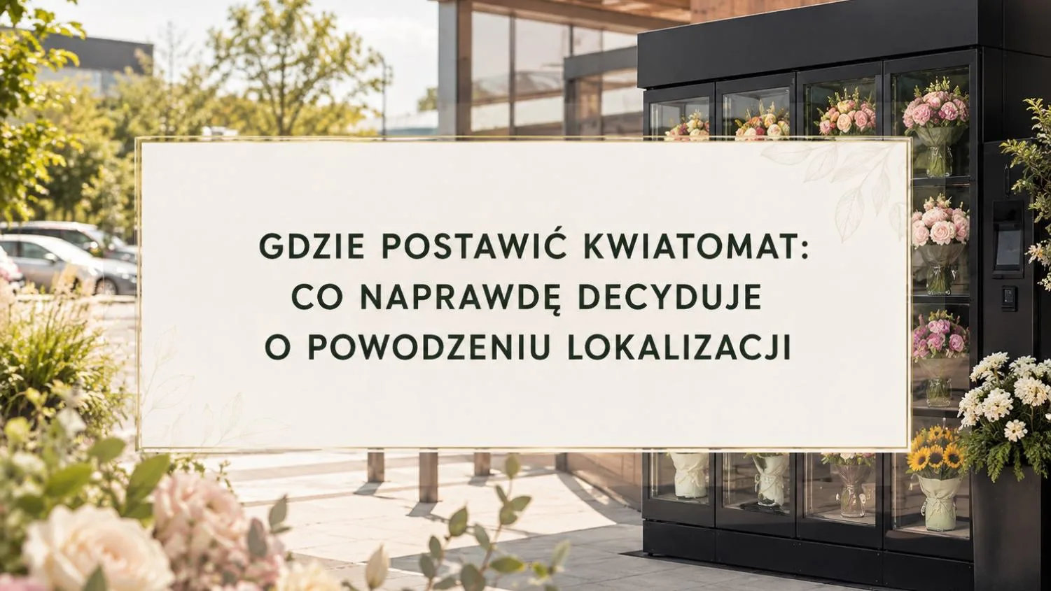 Gdzie postawić kwiatomat: co decyduje o lokalizacji