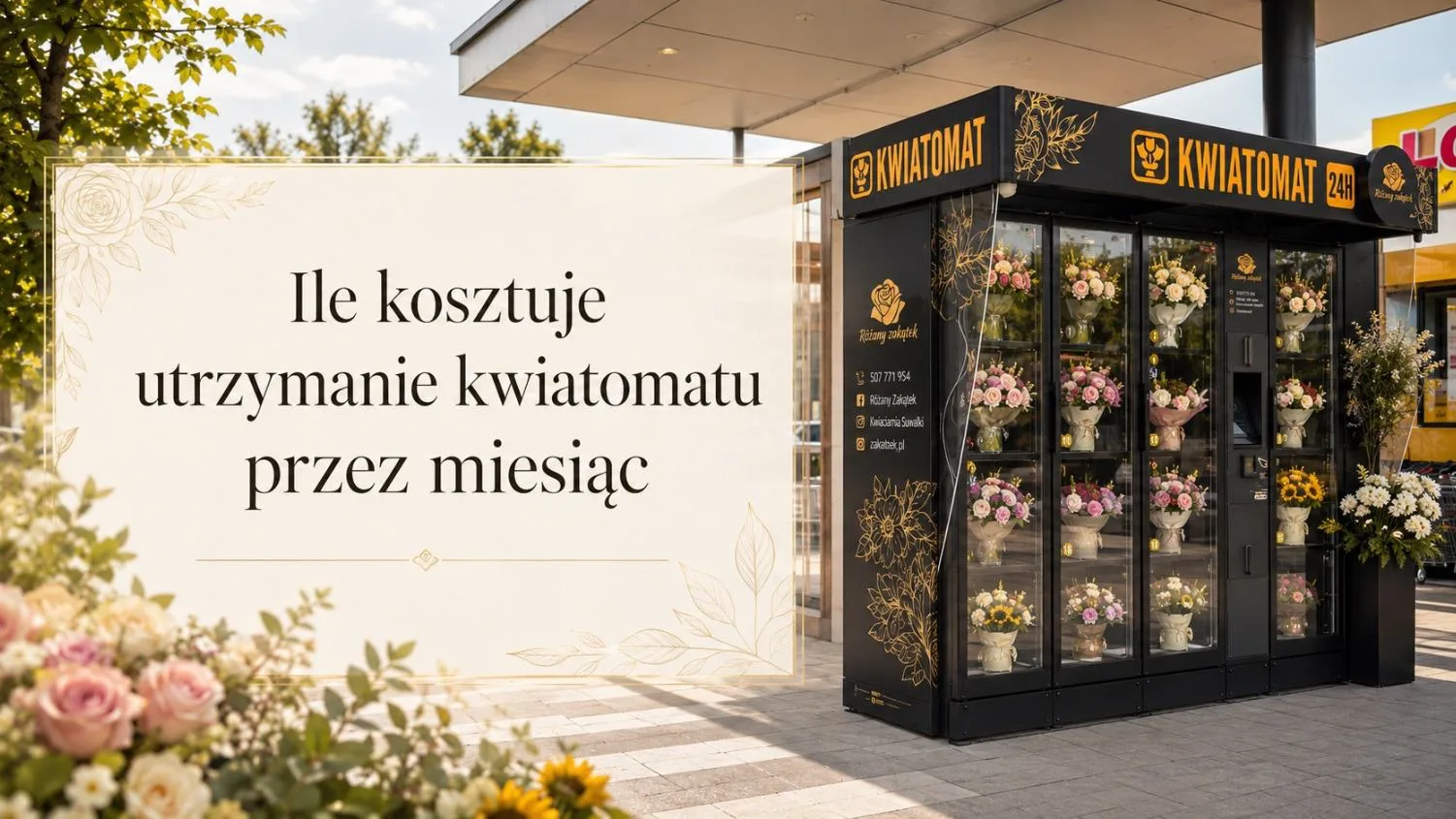 Ile kosztuje utrzymanie kwiatomatu przez miesiąc