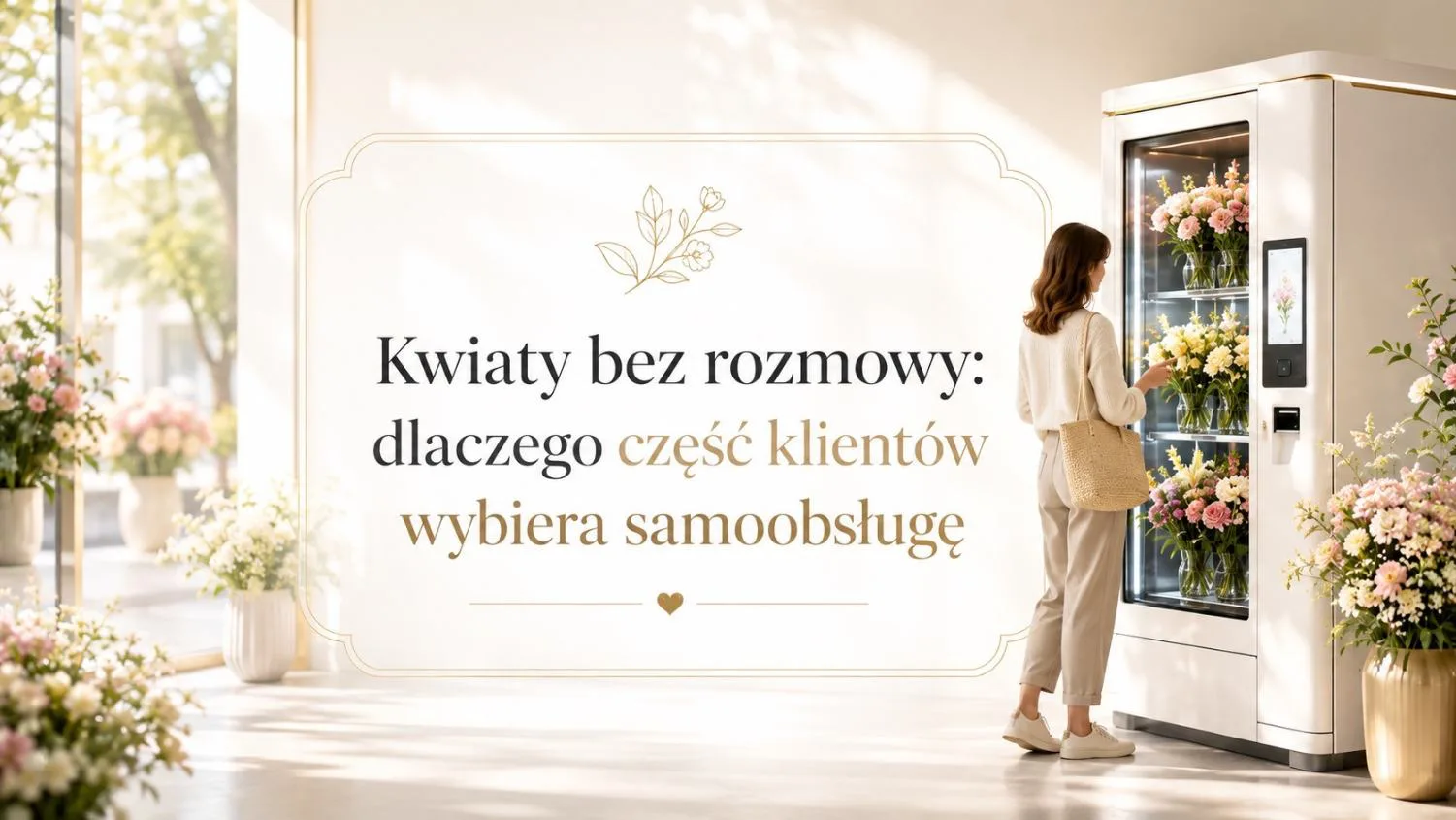 Kwiaty bez rozmowy: dlaczego klienci wybierają samoobsługę