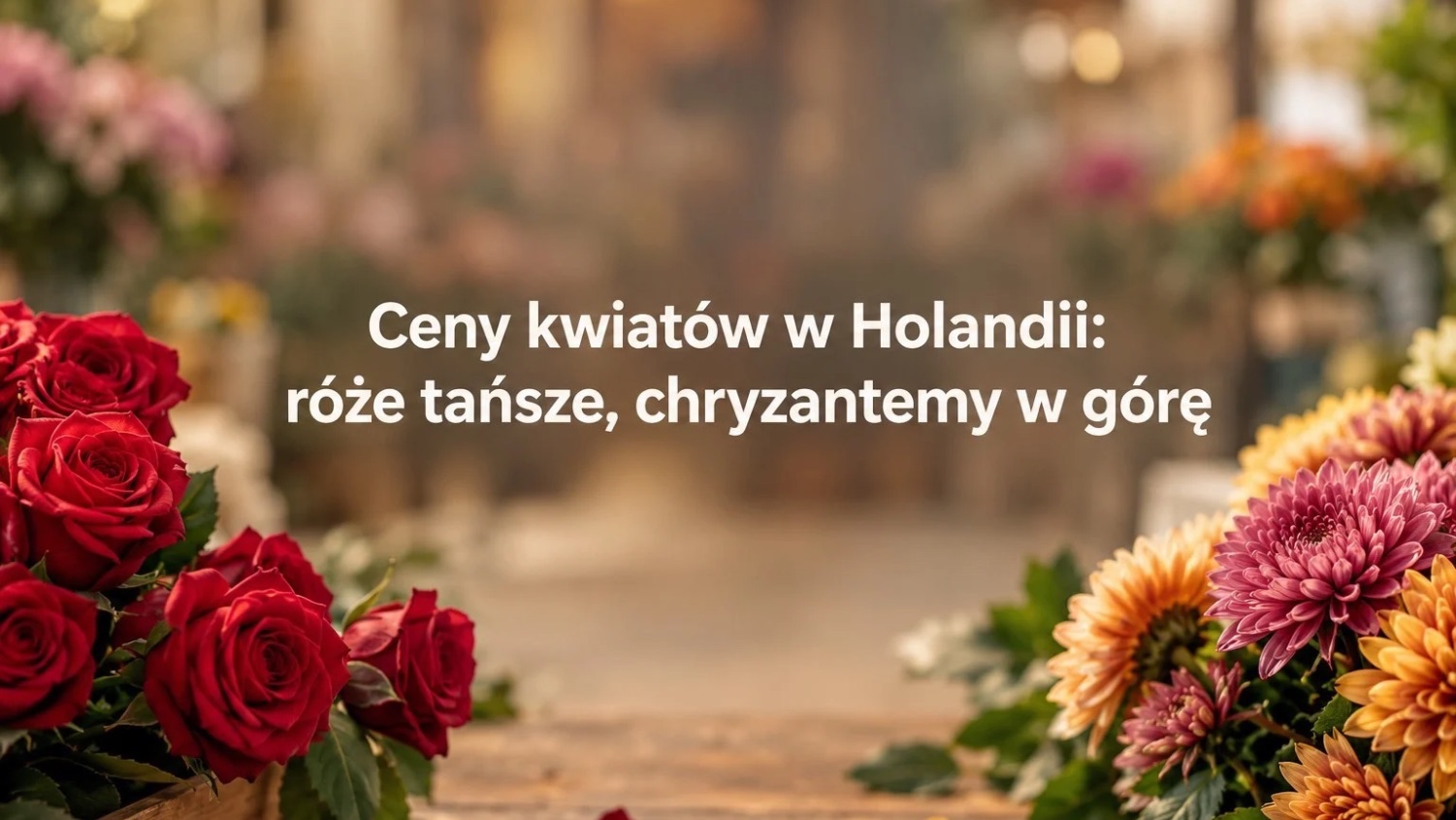 Ceny kwiatów w Holandii: róże tańsze, chryzantemy w górę